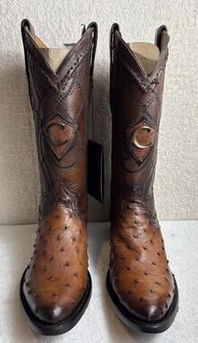 Cuadra Men's Chocolate Ostrich Men Size 8.5 EE